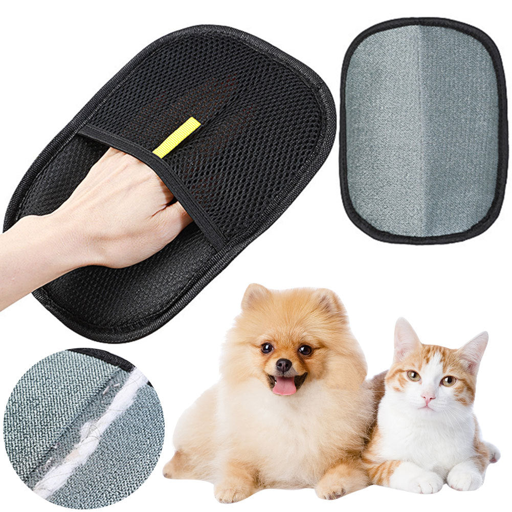 Pet Hair Remover Glove – Deshedding Brush Mitt for Dogs, Cats & Rabbits trendilomart