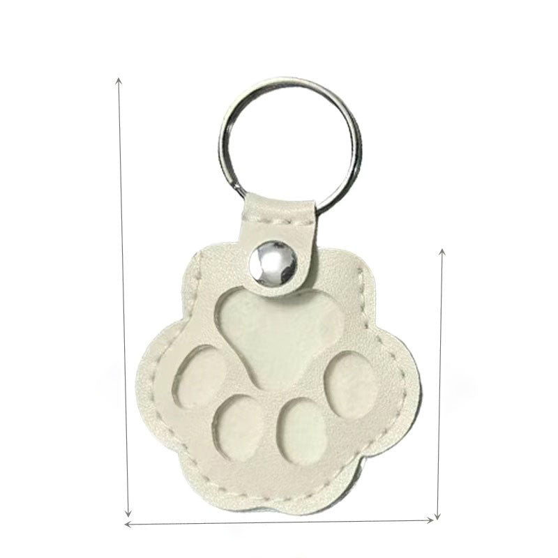 Creative Leather Pet Hair Keychain – Stylish Claw Ornament Accessory