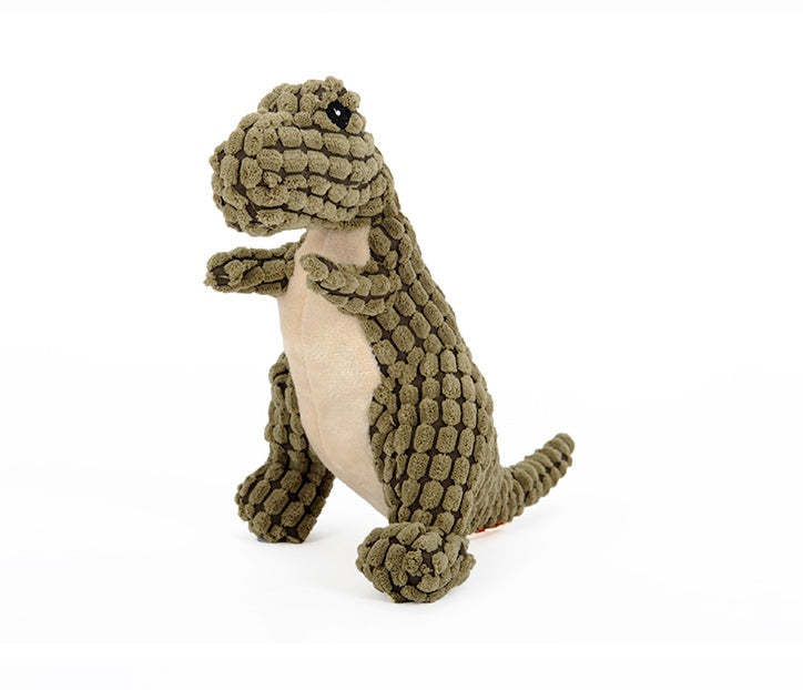 Dinosaur Pet Toy – Interactive Chew Plush for Large Dogs & Puppies