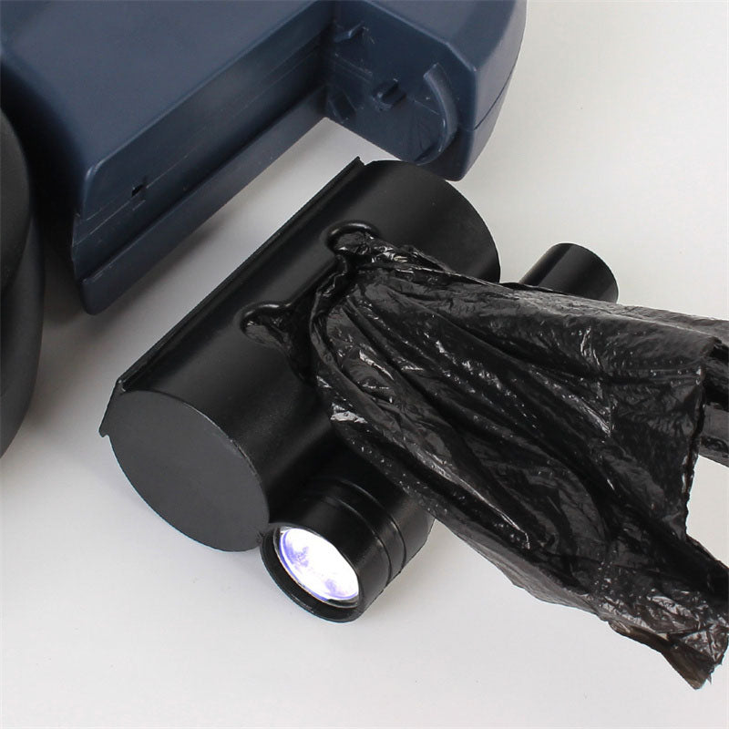 Retractable Dual Dog Leash with LED Light – 360° Tangle-Free, Poop Bag Holder, for Small Dogs