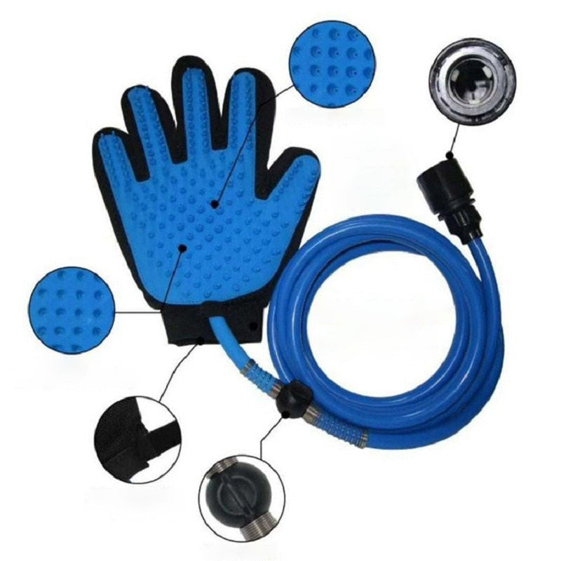 Pet Dog Shower Head & Handheld Bathing Tool – 2-in-1 Sprayer and Massage Glove for Dogs, Cats & Horses trendilomart