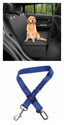 Dog Car Seat Cover Hammock with Mesh Window – Waterproof, Non-Slip & Travel Safe