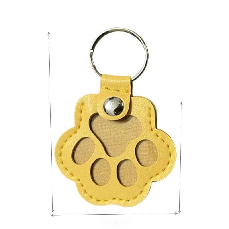 Creative Leather Pet Hair Keychain – Stylish Claw Ornament Accessory