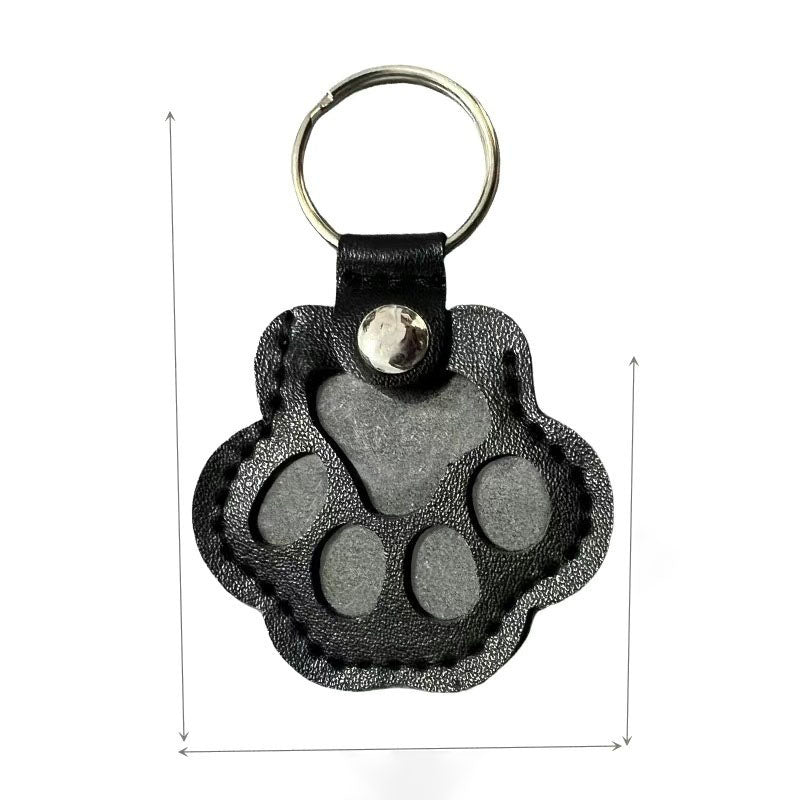 Creative Leather Pet Hair Keychain – Stylish Claw Ornament Accessory