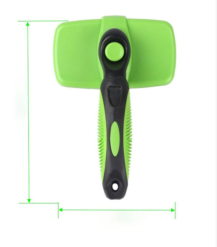 Pet Automatic Retractable Comb – Self-Cleaning Brush for Dogs & Cats