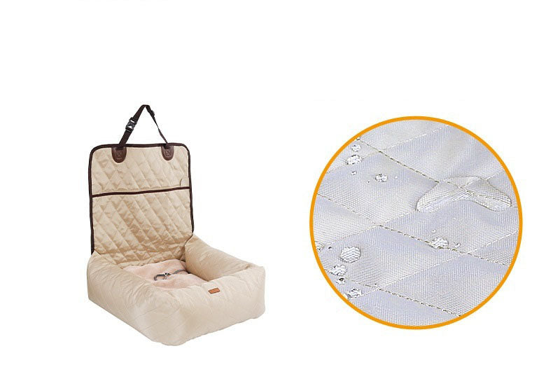 2-in-1 Dog Car Seat & Carrier Bed – Waterproof, Foldable, Travel Pet Mattress trendilomart