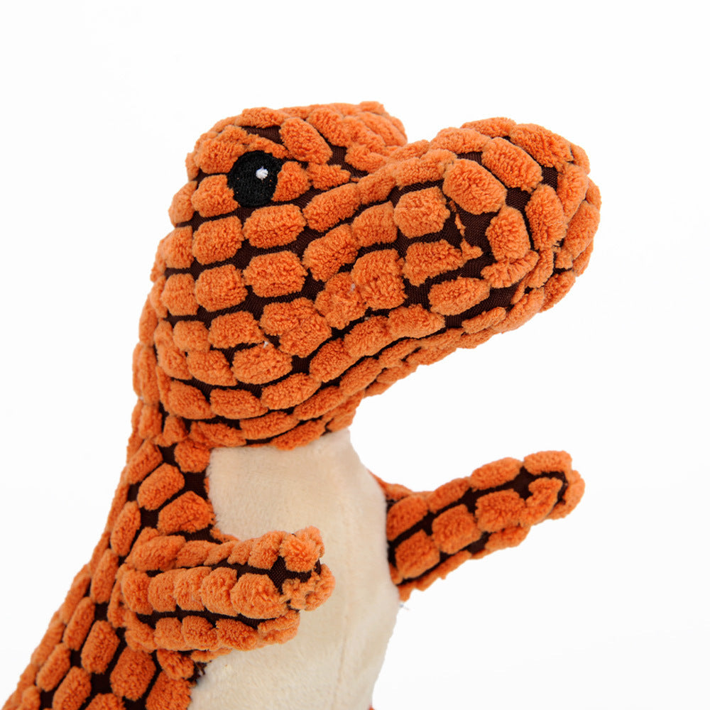 Dinosaur Pet Toy – Interactive Chew Plush for Large Dogs & Puppies