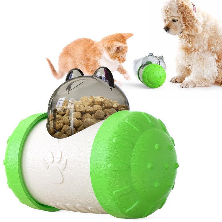 Funny Dog Treat Dispenser Toy – Interactive Wheel Ball for Pets