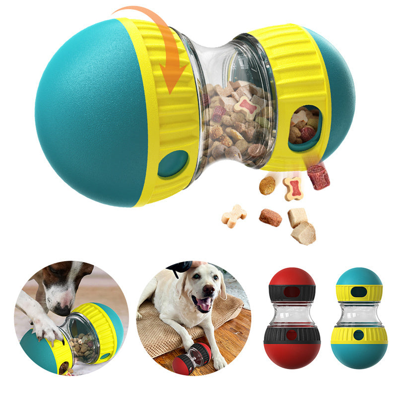 Interactive Dog Puzzle Feeder Ball – Slow Dispensing Toy for Smart & Healthy Play
