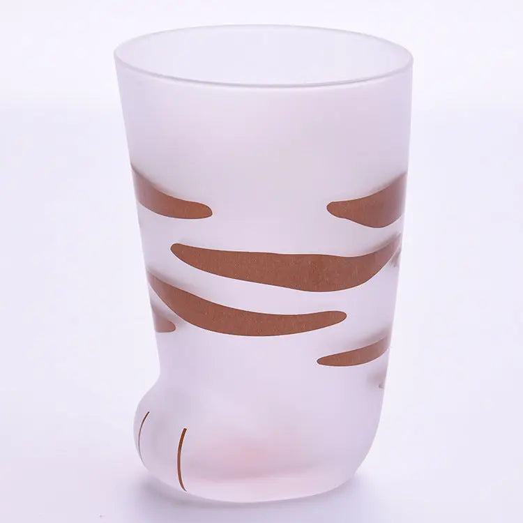 Creative Dog-Cat Paws Glass Mug – Cute Tiger Claw Coffee & Milk Tumbler Gift