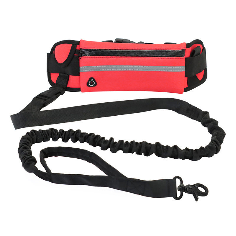 Hands-Free Dog Leash with Phone Pocket & Water Bottle Holder – Shock Absorbing Bungee for Large Dogs trendilomart