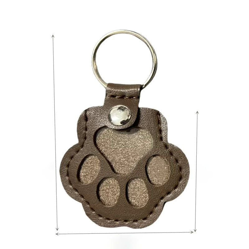 Creative Leather Pet Hair Keychain – Stylish Claw Ornament Accessory