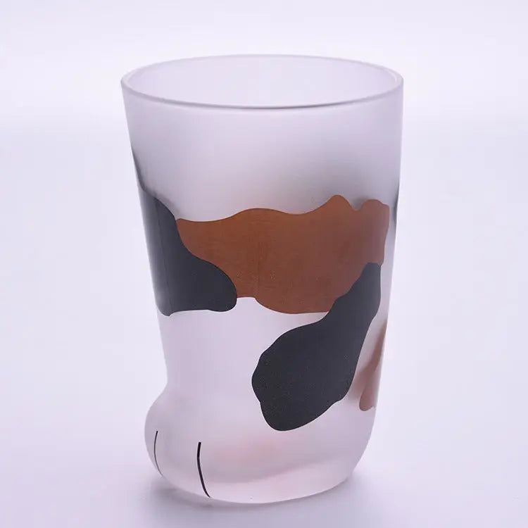 Creative Dog-Cat Paws Glass Mug – Cute Tiger Claw Coffee & Milk Tumbler Gift