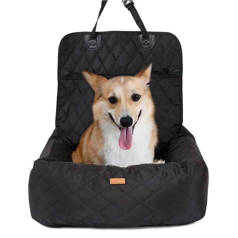 2-in-1 Dog Car Seat & Carrier Bed – Waterproof, Foldable, Travel Pet Mattress