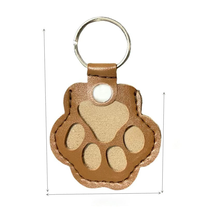 Creative Leather Pet Hair Keychain – Stylish Claw Ornament Accessory trendilomart